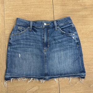 Joe's Jeans Blue Frayed Hem Mini Skirt EUC